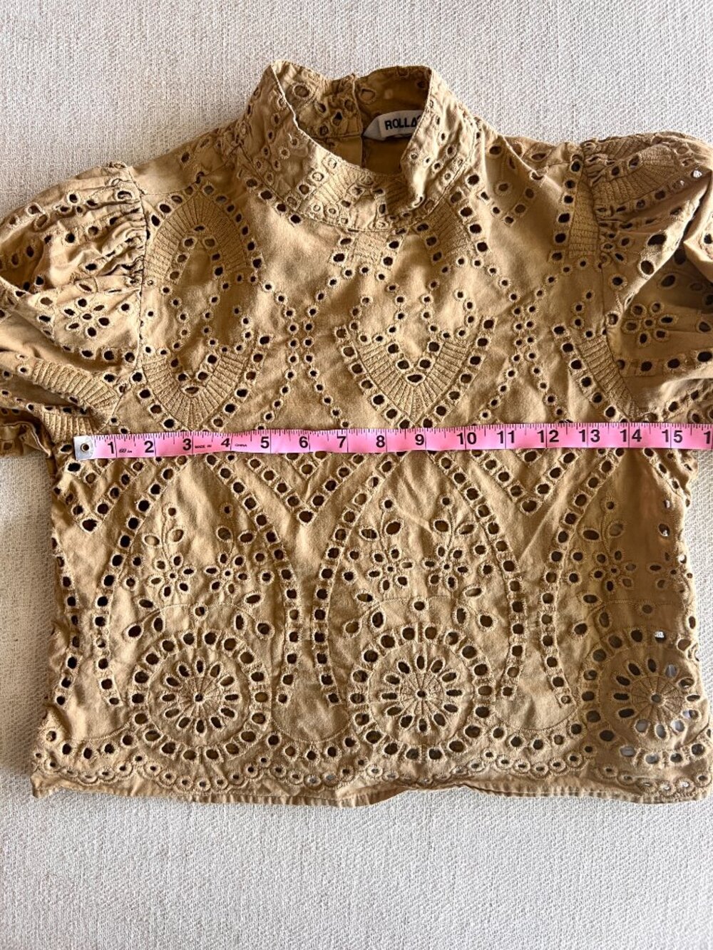 Cropped Eyelet Blouse - Picture 6 of 9